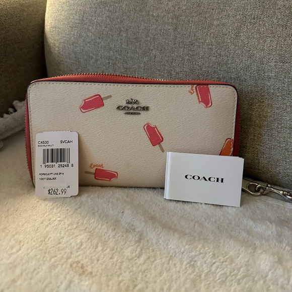Coach wristlet. Great clutch Popsicles are adorable. Summer is here !! 🛍️ - Picture 2 of 5